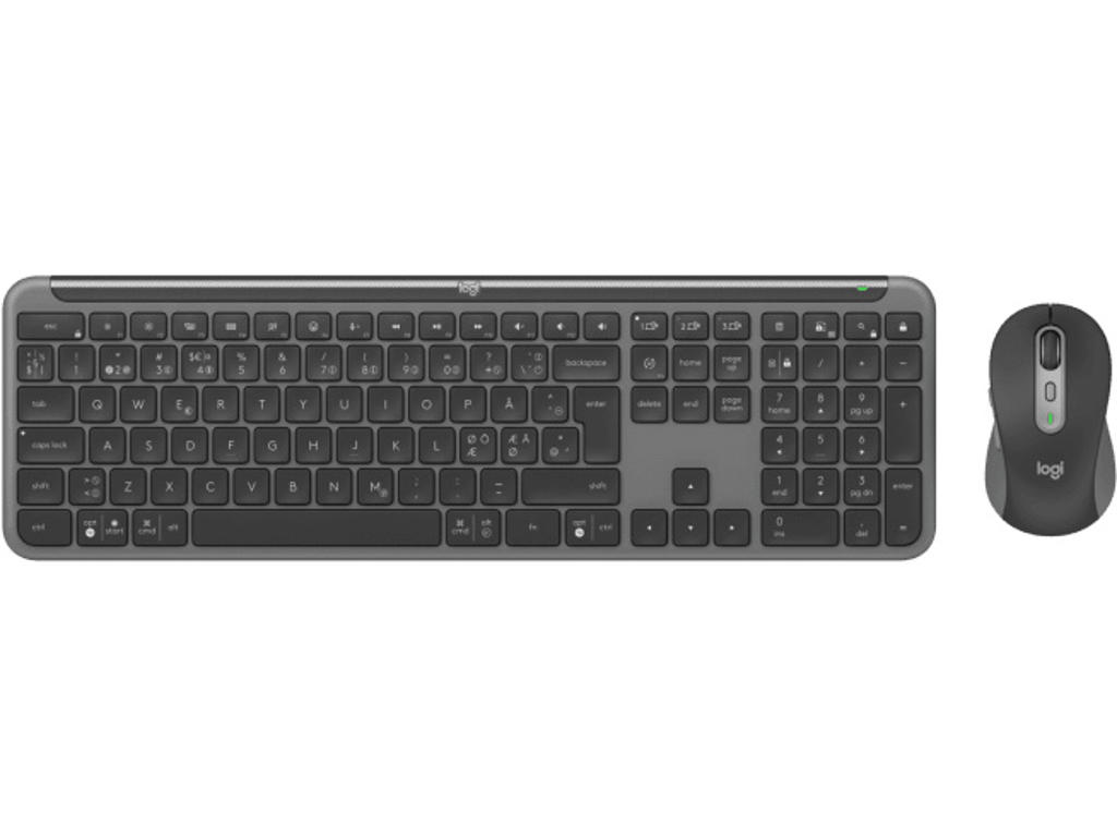 Mus og tastatur, Logitech MK950 for Business NORDIC Wireless Signature Slim Combo