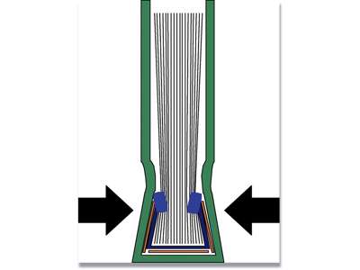 Indbindings skinneomslag, 3.5 mm, A4, Hvid, Leitz ImpressBind 