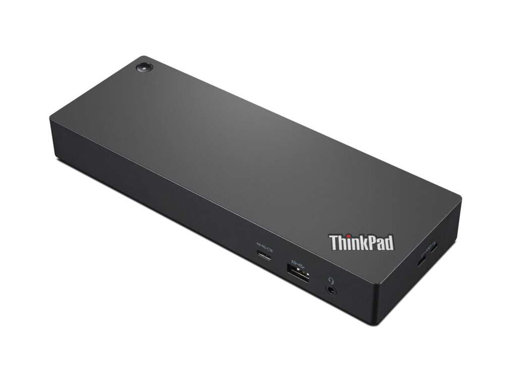 Lenovo 40B00300UK dockingstation Ledningsført Thunderbolt 4 Sort, Rød