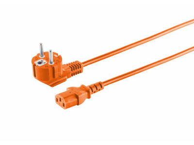 Microconnect MC-SCHUANGC13180O el-ledning Orange 1,8 m Strømstik type E+F C13 forbinder