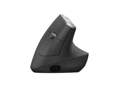 Logitech MX Vertical Ergonomic Wireless Mouse, Graphite