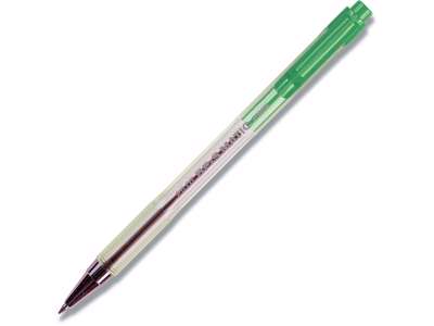 Kuglepen, 0.7 mm, 0.22 mm, Grøn, Pilot Matic Fine BP-S-135F-G