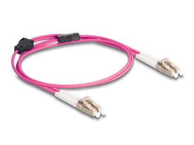 DeLOCK 87913 InfiniBand og fiberoptisk kabel 1 m LC Violet