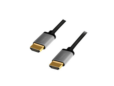 LogiLink CHA0100 HDMI-kabel 1 m HDMI Type A (Standard) Sort, Grå