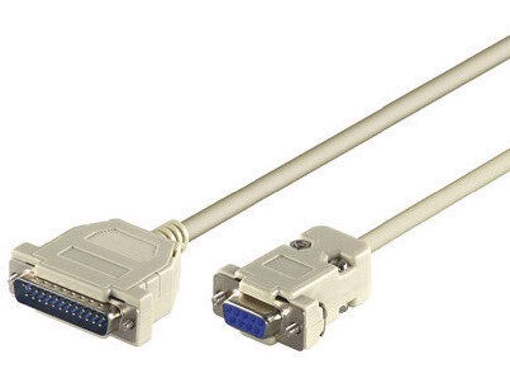 Microconnect IBM029-2 serielkabel Grå 1,8 m DB25 DB9