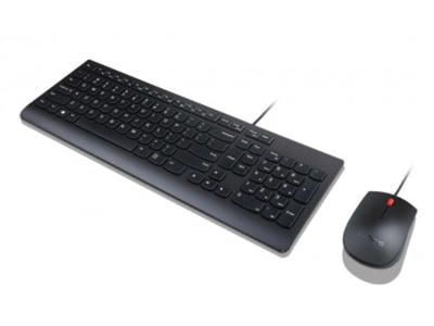 Lenovo 4X30L79908 tastatur Mus inkluderet Universel USB QWERTY Norsk Sort