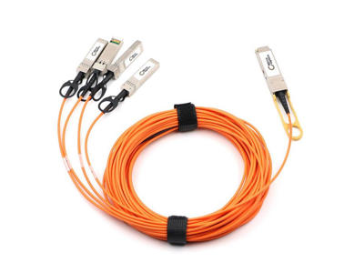 Lanview MO-JNP-QSFP-4X10G-AOC2M InfiniBand og fiberoptisk kabel 2 m QSFP+ 4x SFP+ AOC Orange