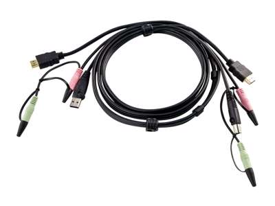 ATEN 2L-7D02UH KVM-kabel Sort 1,8 m