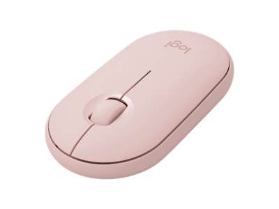 Logitech Pebble M350 Wireless Mouse, Rose