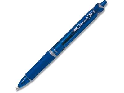 Kuglepen, 1.0 mm, 0.28 mm, Blå, Pilot Acroball Medium BPAB-15M-BG-L