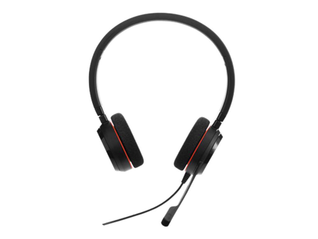 Jabra Evolve 20 MS Stereo Headset Ledningsført Kontor/Callcenter USB Type-A Sort