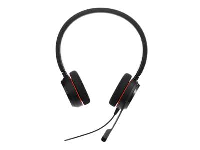 Jabra Evolve 20 UC Stereo Headset Ledningsført Kontor/Callcenter USB Type-A Sort