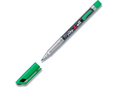 Marker, Rund spids, 0.7 mm, Grøn, Stabilo Write 4 All 156 F