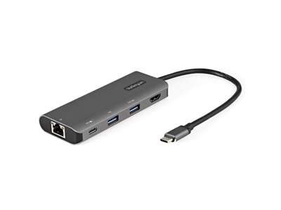 StarTech.com DKT31CHPDL dockingstation Ledningsført USB 3.2 Gen 2 (3.1 Gen 2) Type-C Sort, Grå