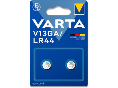 Batteri, LR44, 1.5 V, 2 stk, Varta