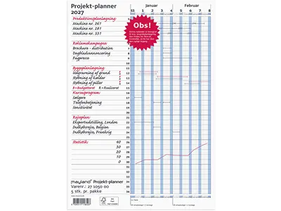 Projekt planner, 2027, Hele året, Brun, Mayland