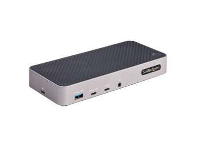 StarTech.com 116E-USBC-DOCK dockingstation Ledningsført USB 3.2 Gen 2 (3.1 Gen 2) Type-C Grå, Sølv