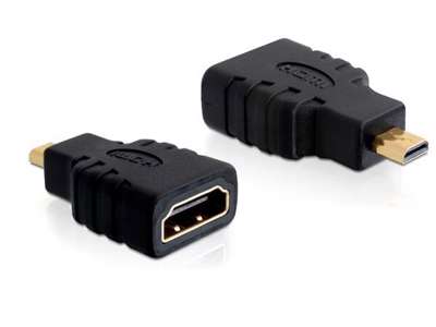 DeLOCK HDMI micro D/HDMI A HDMI mirco D Sort