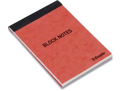 Notesblok, A7, Linjeret, Orange, Esselte 