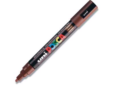 Paint marker, 1.8-2.5 mm, Brun, Rund spids, uni Posca PC-5M