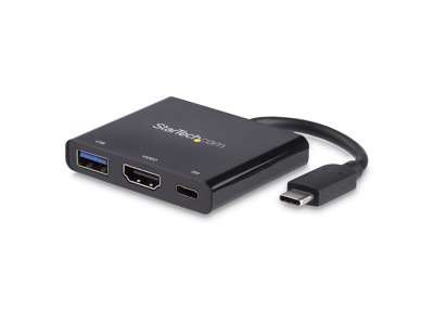 StarTech.com CDP2HDUACP dockingstation Ledningsført USB 3.2 Gen 1 (3.1 Gen 1) Type-C Sort