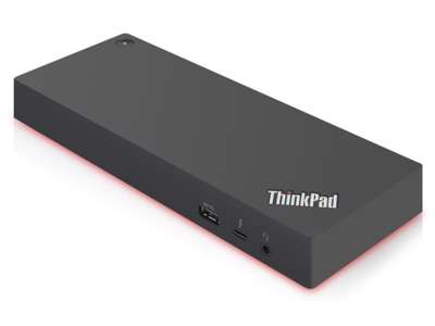 Lenovo 03X7538 dockingstation Ledningsført Thunderbolt 3 Sort