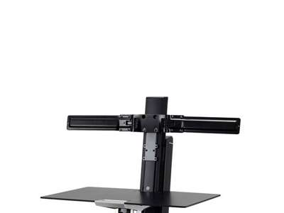 Ergotron Dual Monitor Double-Hinged Bow skærmbeslag og -stativer 63,5 cm (25") Skrivebord Sort