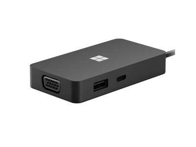 Microsoft USB-C Travel Hub Black USB grafisk adapter Sort