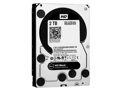 Western Digital Black harddisk 2 TB 7200 rpm 64 MB 3.5" Serial ATA III