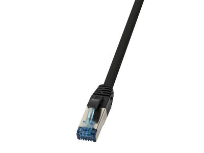 LogiLink CQ6025S netværkskabel Sort 0,5 m Cat6a S/FTP (S-STP)