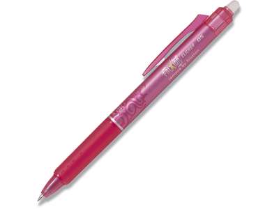 Rollerball gelpen, 0.5 mm, 0.25 mm, Pink, Pilot FriXion Clicker Fine BLRT-FR5-P