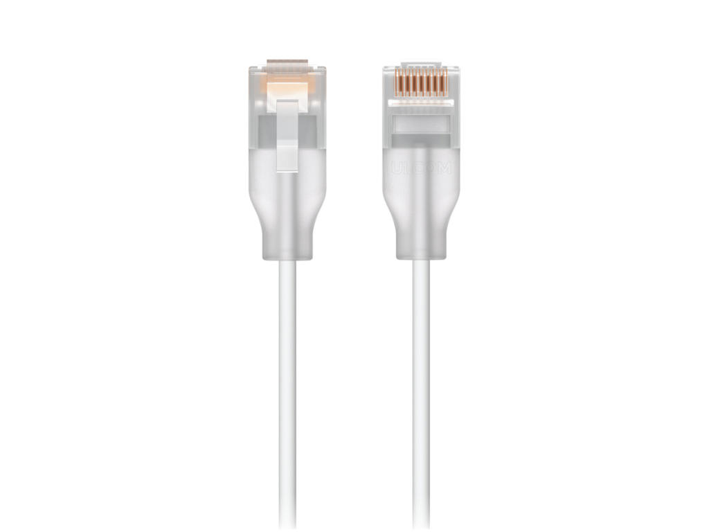 Ubiquiti UACC-Cable-Patch-EL-0.15M-W-24 netværkskabel Gennemsigtig, Hvid 0,15 m Cat6