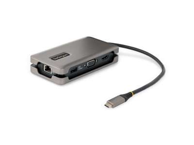 StarTech.com DKT31CVHPD3 dockingstation Ledningsført USB 3.2 Gen 2 (3.1 Gen 2) Type-C Grå