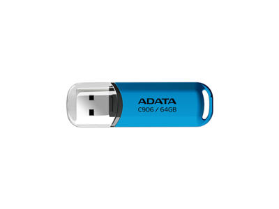 ADATA AC906-64G-RWB USB-nøgle 64 GB USB Type-A 2.0 Blå, Transparent