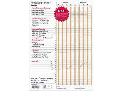 Projekt planner, 2026, Hele året, Brun, Mayland