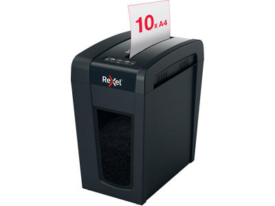 Makuleringsmaskine, Kryds, 10 ark, Sikkerhedsniveau: P4, Rexel Secure Whisper-Shred Slimline X10-SL