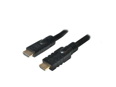 LogiLink CHA0020 HDMI-kabel 20 m HDMI Type A (Standard) Sort