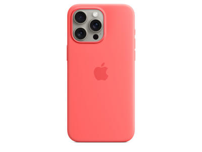 Apple Cover MagSafe-kompatibilitet silicone guava til iPhone 15 Pro Max