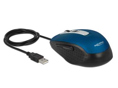 DeLOCK 12621 mus Kontor Højre hånd USB Type-A Optisk 2000 dpi