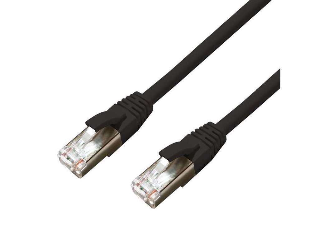 Microconnect MC-SFTP6A005S netværkskabel Sort 0,5 m Cat6a S/FTP (S-STP)