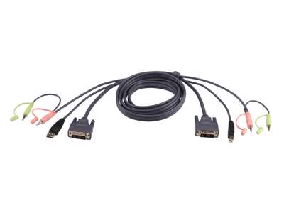 ATEN 2L-7D02U KVM-kabel Sort 1,8 m