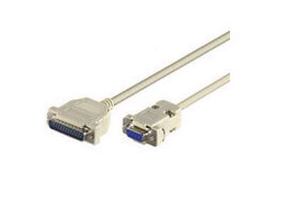 Microconnect IBM038A2M serielkabel Beige 2 m 25-pin 9-polet