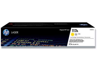 Toner, 117A, Yellow-gul, 700 sider, HP W2072A