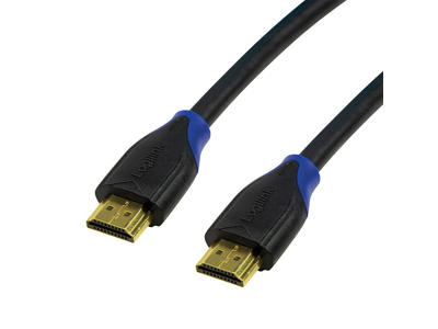 LogiLink CH0061 HDMI-kabel 1 m HDMI Type A (Standard) Sort