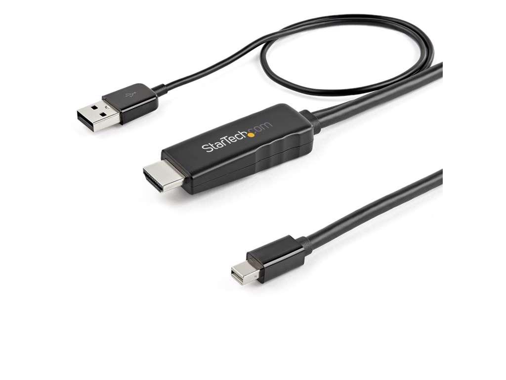 StarTech.com HD2MDPMM2M videokabel adapter 2 m HDMI Type A (Standard) Mini DisplayPort Sort