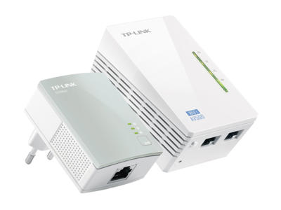 TP-Link TL-WPA4220 KIT Power Line netværksadapter 300 Mbit/s Ethernet LAN Wi-Fi Hvid 1 stk