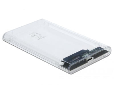 DeLOCK 42617 drevkabinet HDD/SSD kabinet Transparent 2.5"