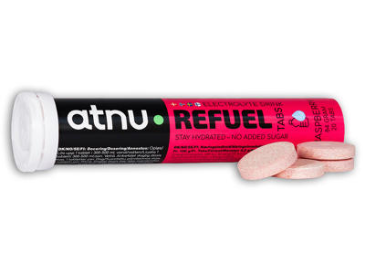 ATNU REFUEL ELEKTROLYT TABS, Med  hindbær smag, 1 rør, 20 tabs