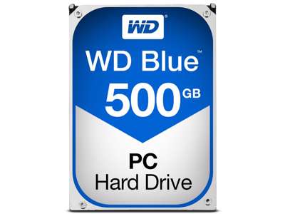 Western Digital Blue harddisk 500 GB 7200 rpm 32 MB 3.5" Serial ATA III