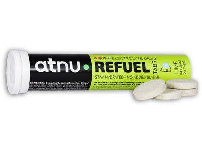 ATNU REFUEL ELEKTROLYT TABS, Med lime smag, 1 rør, 20 tabs